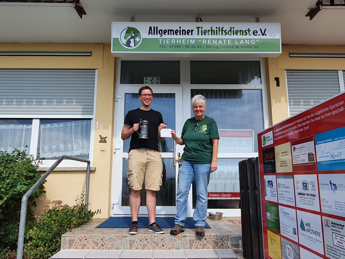 Spendenübergabe Tierheim