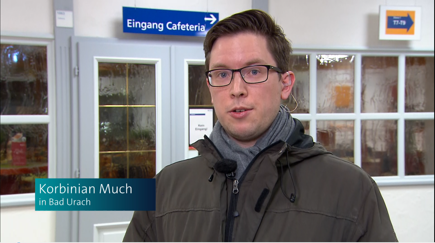 Korbinian Much als SWR-Fernsehreporter